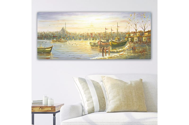 Canvasbilde YTY Nautical & Beach Flerfarget - 120x50 cm - Innredning - Bilder & kunst - Lerretsbilder