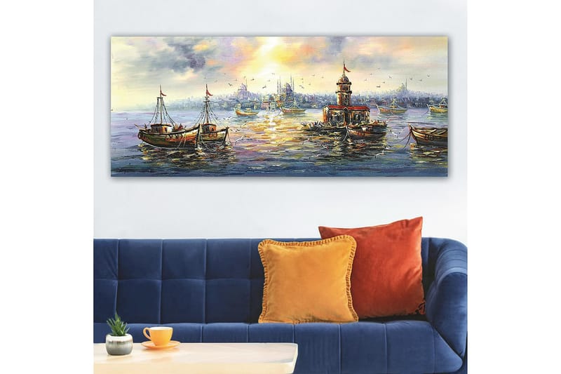 Canvasbilde YTY Nautical & Beach Flerfarget - 120x50 cm - Innredning - Bilder & kunst - Lerretsbilder