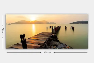 Canvasbilde YTY Nautical & Beach Flerfarget - 120x50 cm - Innredning - Bilder & kunst - Lerretsbilder