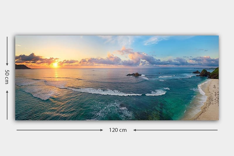 Canvasbilde YTY Nautical & Beach Flerfarget - 120x50 cm - Innredning - Bilder & kunst - Lerretsbilder