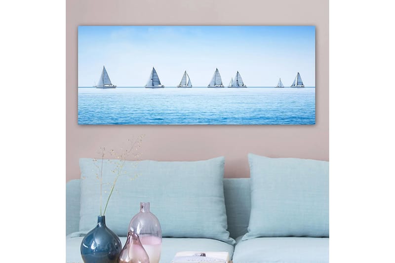 Canvasbilde YTY Nautical & Beach Flerfarget - 120x50 cm - Innredning - Bilder & kunst - Lerretsbilder