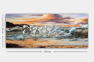Canvasbilde YTY Nautical & Beach Flerfarget - 120x50 cm - Innredning - Bilder & kunst - Lerretsbilder