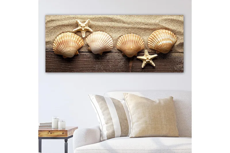 Canvasbilde YTY Nautical & Beach Flerfarget - 120x50 cm - Innredning - Bilder & kunst - Lerretsbilder