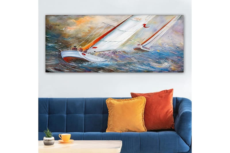 Canvasbilde YTY Nautical & Beach Flerfarget - 120x50 cm - Innredning - Bilder & kunst - Lerretsbilder