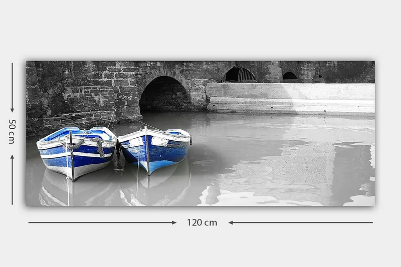 Canvasbilde YTY Nautical & Beach Flerfarget - 120x50 cm - Innredning - Bilder & kunst - Lerretsbilder