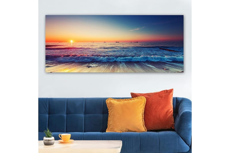 Canvasbilde YTY Nautical & Beach Flerfarget - 120x50 cm - Innredning - Bilder & kunst - Lerretsbilder