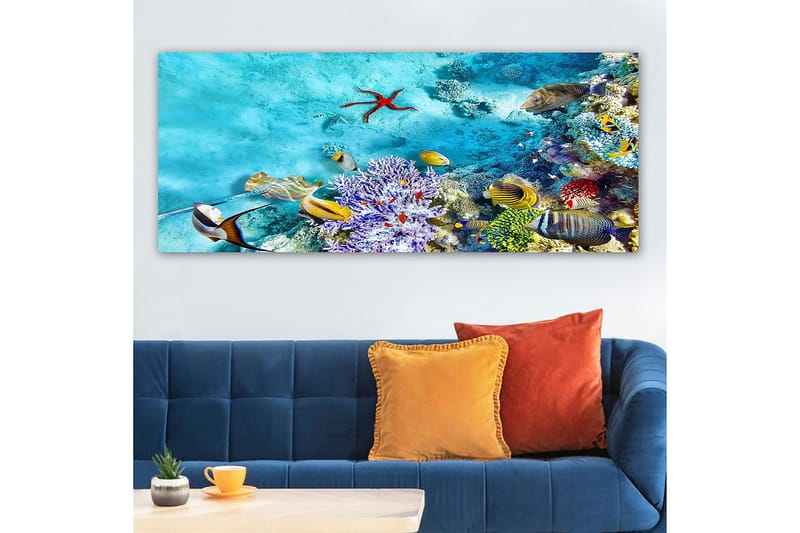 Canvasbilde YTY Nautical & Beach Flerfarget - 120x50 cm - Innredning - Bilder & kunst - Lerretsbilder