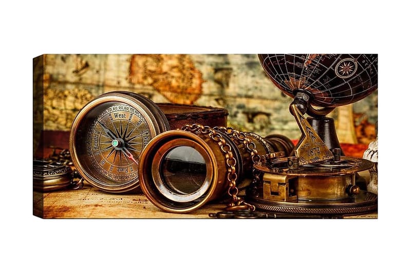 Canvasbilde YTY Nautical & Beach Flerfarget - 120x50 cm - Innredning - Bilder & kunst - Lerretsbilder