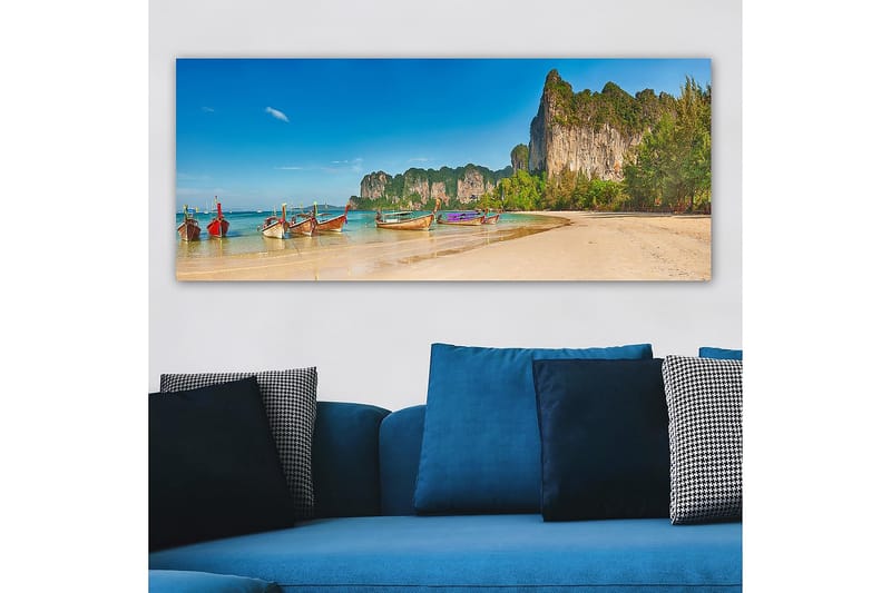 Canvasbilde YTY Nautical & Beach Flerfarget - 120x50 cm - Innredning - Bilder & kunst - Lerretsbilder