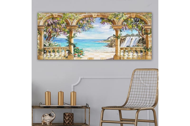 Canvasbilde YTY Nautical & Beach Flerfarget - 120x50 cm - Innredning - Bilder & kunst - Lerretsbilder