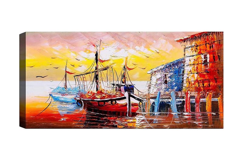 Canvasbilde YTY Nautical & Beach Flerfarget, 120x50 cm