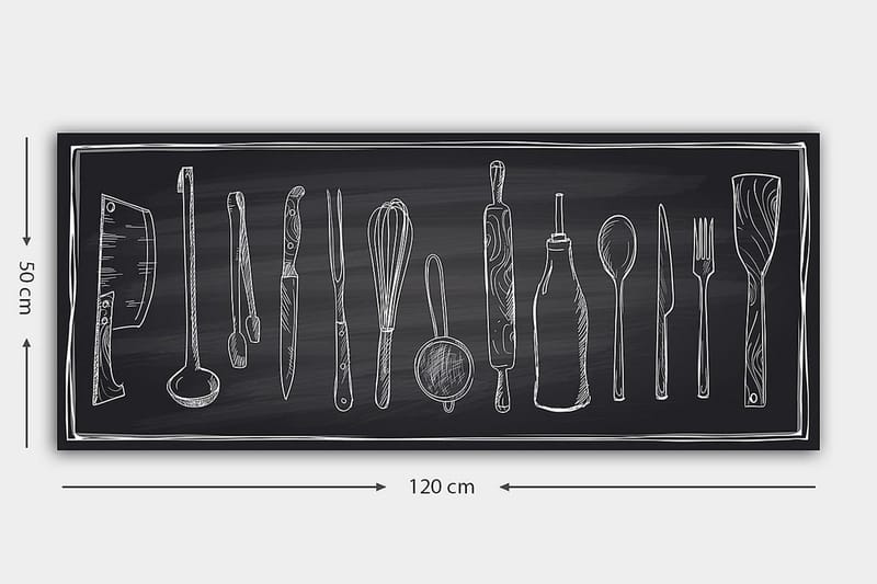 Canvasbilde YTY Object Flerfarget - 120x50 cm - Innredning - Bilder & kunst - Lerretsbilder