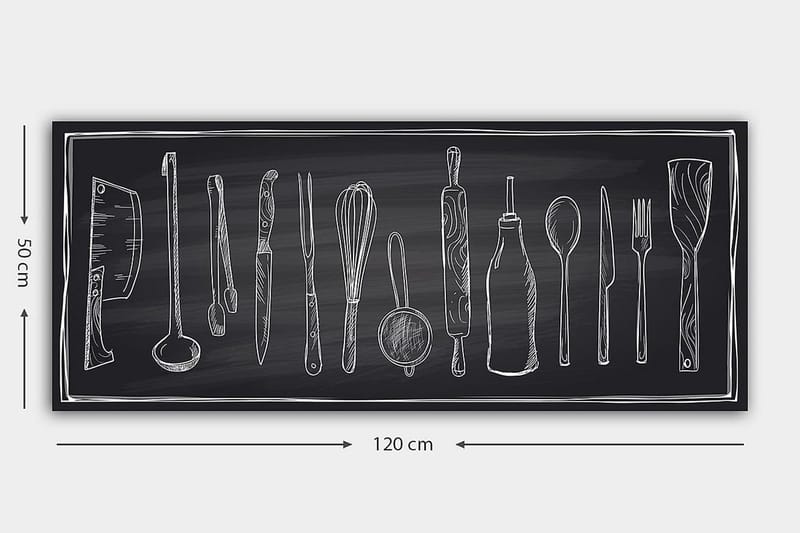 Canvasbilde YTY Object Flerfarget - 120x50 cm - Innredning - Bilder & kunst - Lerretsbilder