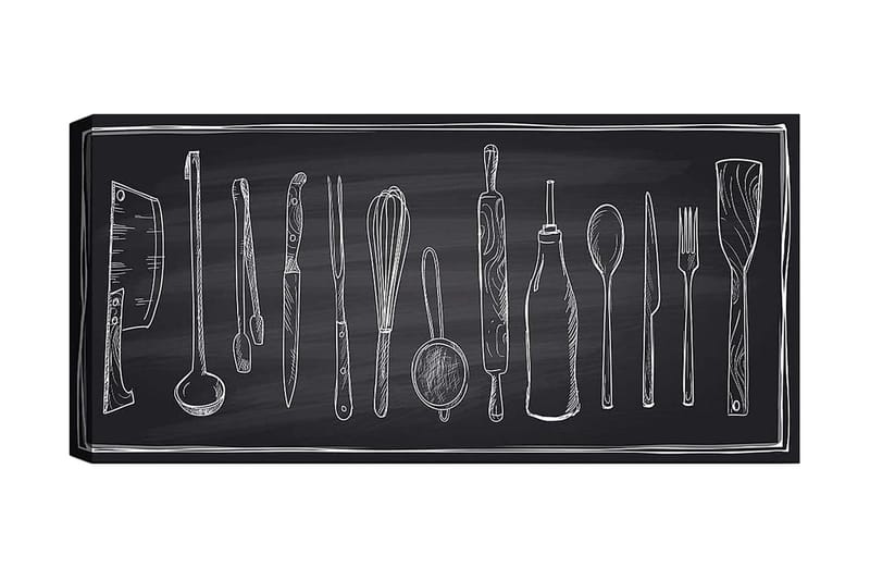 Canvasbilde YTY Object Flerfarget - 120x50 cm - Innredning - Bilder & kunst - Lerretsbilder