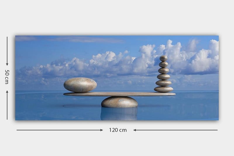 Canvasbilde YTY Object Flerfarget - 120x50 cm - Innredning - Bilder & kunst - Lerretsbilder