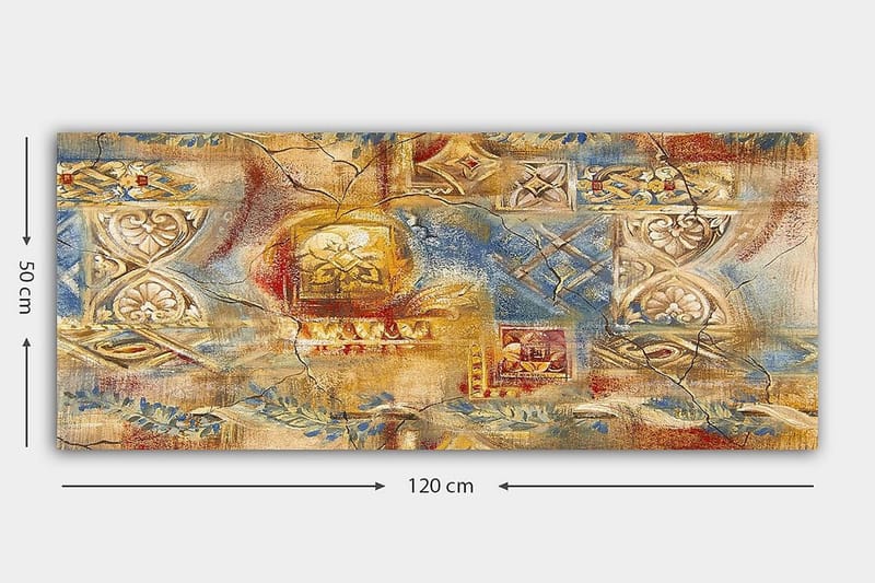 Canvasbilde YTY Oriental Flerfarget - 120x50 cm - Innredning - Bilder & kunst - Lerretsbilder