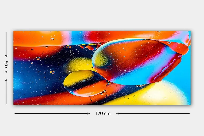 Canvasbilde YTY Outer Space Flerfarget - 120x50 cm - Innredning - Bilder & kunst - Lerretsbilder