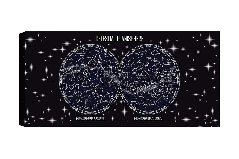 Canvasbilde YTY Outer Space Flerfarget, 120x50 cm