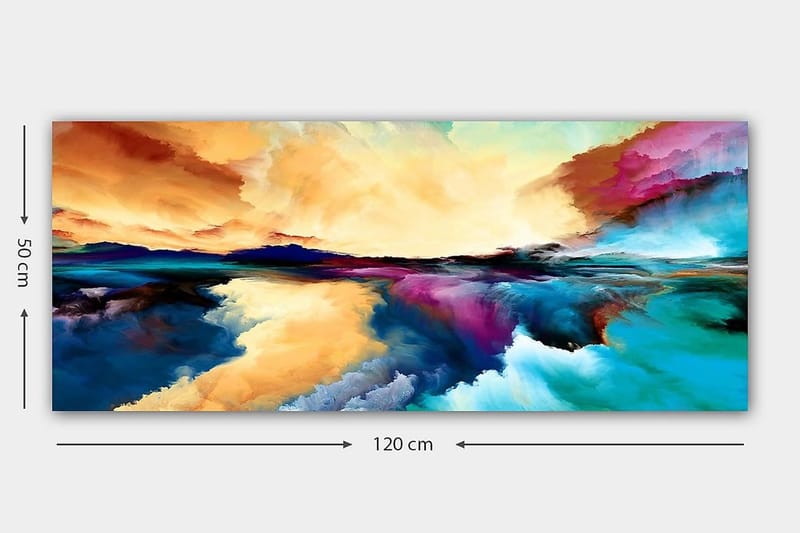 Canvasbilde YTY Outer Space Flerfarget - 120x50 cm - Innredning - Bilder & kunst - Lerretsbilder