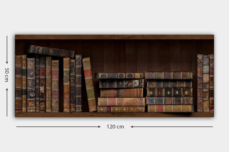 Canvasbilde YTY Reading and Literature Flerfarget - 120x50 cm - Innredning - Bilder & kunst - Lerretsbilder