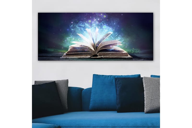 Canvasbilde YTY Reading and Literature Flerfarget - 120x50 cm - Innredning - Bilder & kunst - Lerretsbilder
