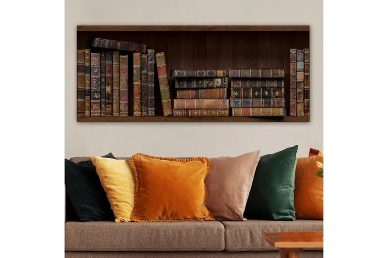 Canvasbilde YTY Reading and Literature Flerfarget - 120x50 cm - Innredning - Bilder & kunst - Lerretsbilder