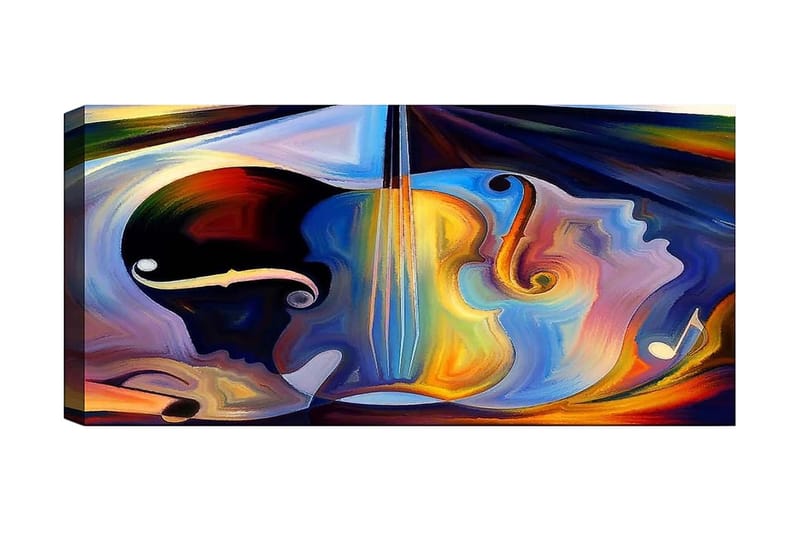 Canvasbilde YTY Spiritual Flerfarget - 120x50 cm - Innredning - Bilder & kunst - Lerretsbilder