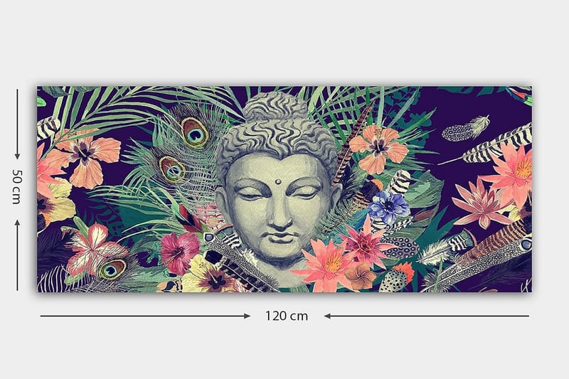 Canvasbilde YTY Spiritual Flerfarget - 120x50 cm - Innredning - Bilder & kunst - Lerretsbilder