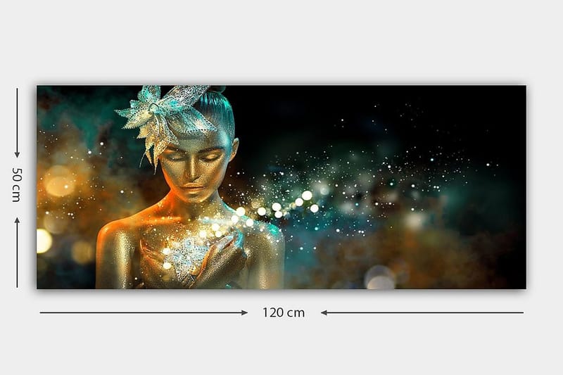 Canvasbilde YTY Spiritual Flerfarget - 120x50 cm - Innredning - Bilder & kunst - Lerretsbilder