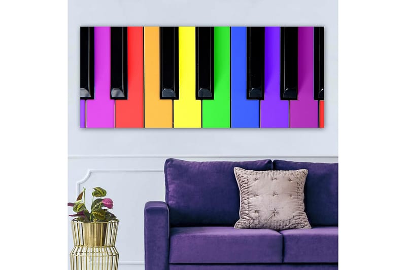 Canvasbilde YTY Spiritual Flerfarget - 120x50 cm - Innredning - Bilder & kunst - Lerretsbilder