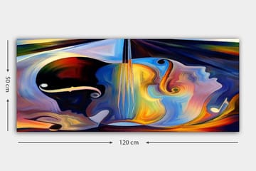 Canvasbilde YTY Spiritual Flerfarget - 120x50 cm - Innredning - Bilder & kunst - Lerretsbilder