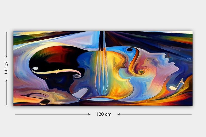 Canvasbilde YTY Spiritual Flerfarget - 120x50 cm - Innredning - Bilder & kunst - Lerretsbilder