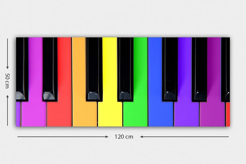 Canvasbilde YTY Spiritual Flerfarget - 120x50 cm - Innredning - Bilder & kunst - Lerretsbilder