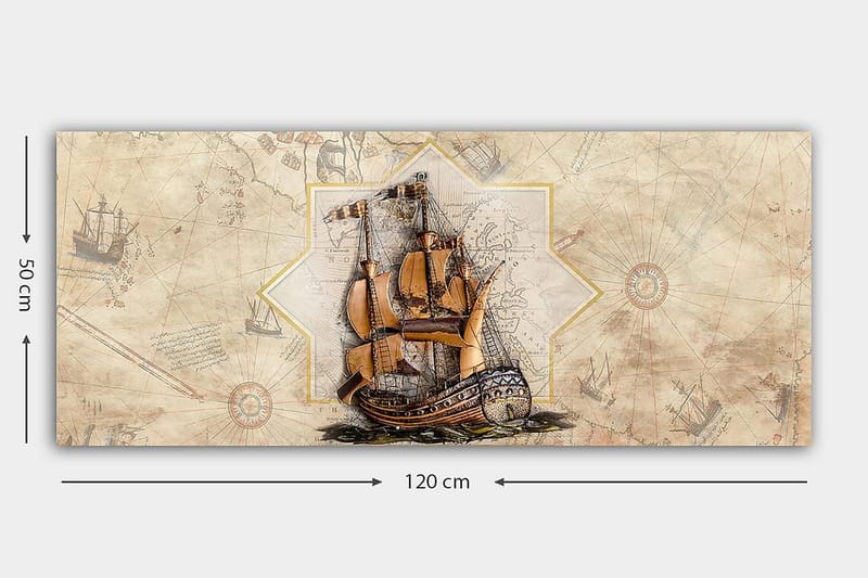 Canvasbilde YTY Transportation Flerfarget - 120x50 cm - Innredning - Bilder & kunst - Lerretsbilder