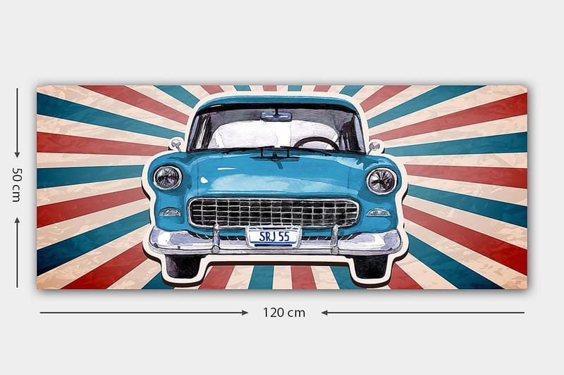Canvasbilde YTY Transportation Flerfarget - 120x50 cm - Innredning - Bilder & kunst - Lerretsbilder