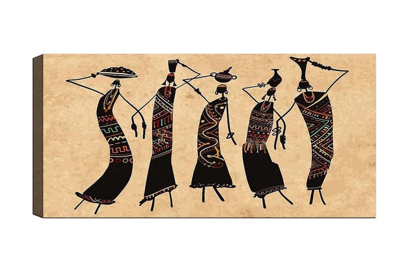 Canvasbilde YTY World Cultures Flerfarget - 120x50 cm - Innredning - Bilder & kunst - Lerretsbilder