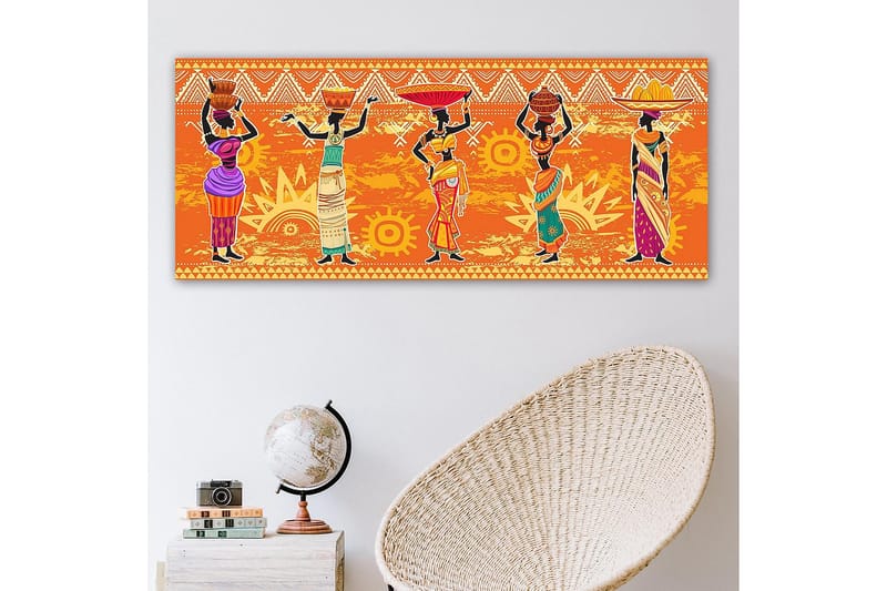 Canvasbilde YTY World Cultures Flerfarget - 120x50 cm - Innredning - Bilder & kunst - Lerretsbilder
