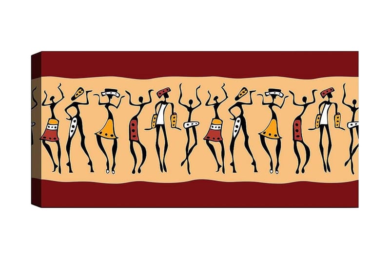 Canvasbilde YTY World Cultures Flerfarget - 120x50 cm - Innredning - Bilder & kunst - Lerretsbilder