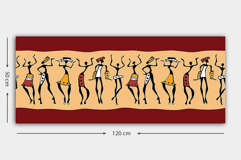 Canvasbilde YTY World Cultures Flerfarget - 120x50 cm - Innredning - Bilder & kunst - Lerretsbilder