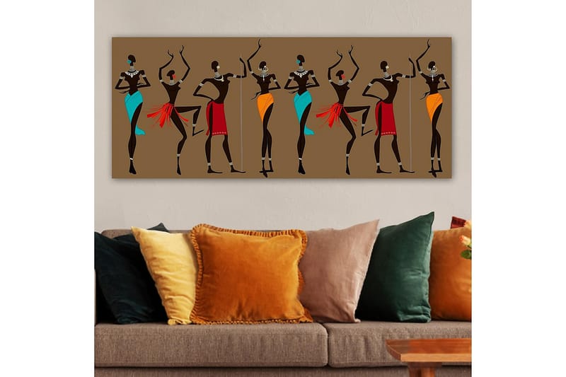 Canvasbilde YTY World Cultures Flerfarget - 120x50 cm - Innredning - Bilder & kunst - Lerretsbilder