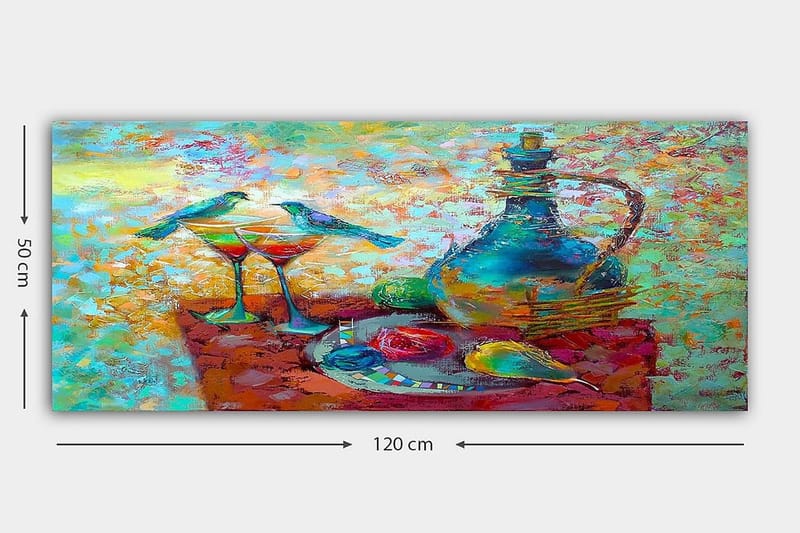 Canvasbilde YTY World Cultures Flerfarget - 120x50 cm - Innredning - Bilder & kunst - Lerretsbilder