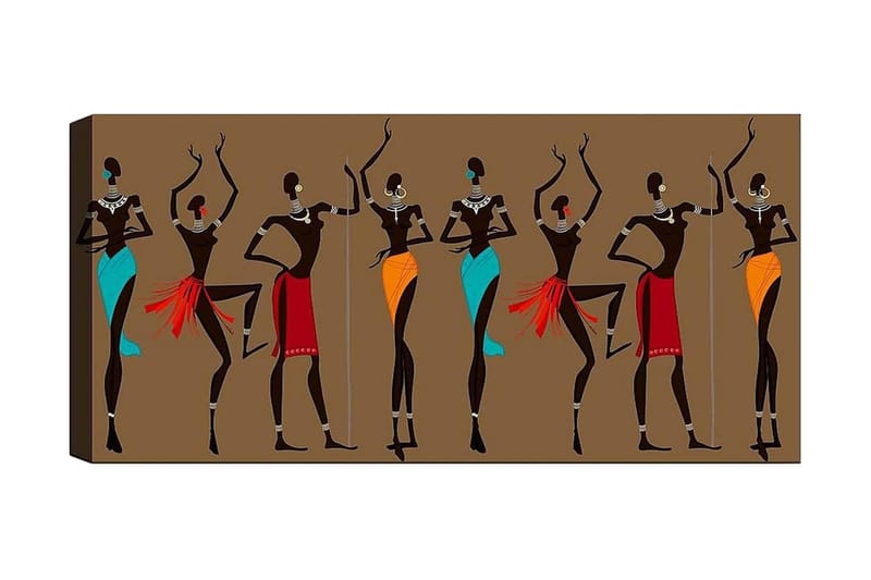 Canvasbilde YTY World Cultures Flerfarget - 120x50 cm - Innredning - Bilder & kunst - Lerretsbilder