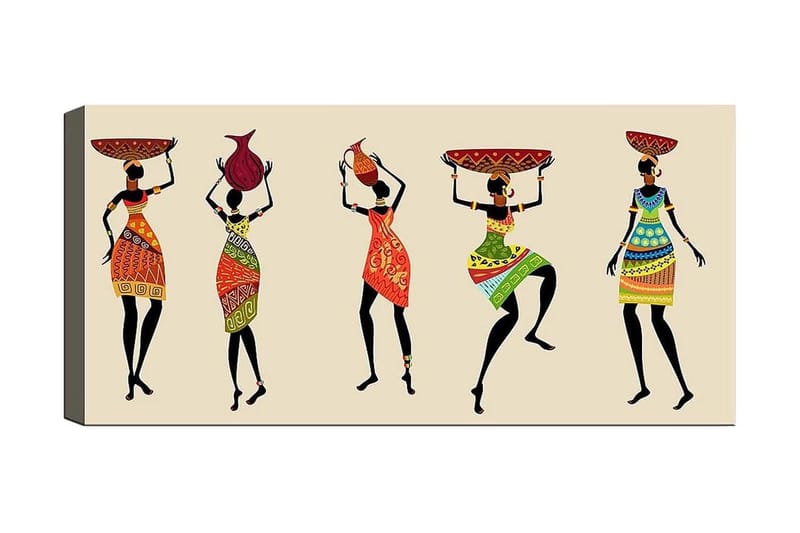 Canvasbilde YTY People Flerfarget, 120x50 cm