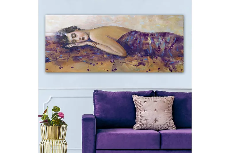 Canvasbilde YTY People Flerfarget - 120x50 cm - Innredning - Bilder & kunst - Lerretsbilder