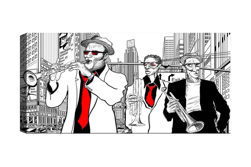 Canvasbilde YTY People Flerfarget - 120x50 cm - Innredning - Bilder & kunst - Lerretsbilder
