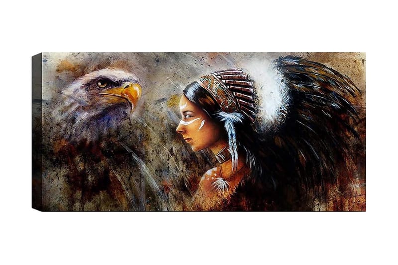 Canvasbilde YTY People Flerfarget - 120x50 cm - Innredning - Bilder & kunst - Lerretsbilder