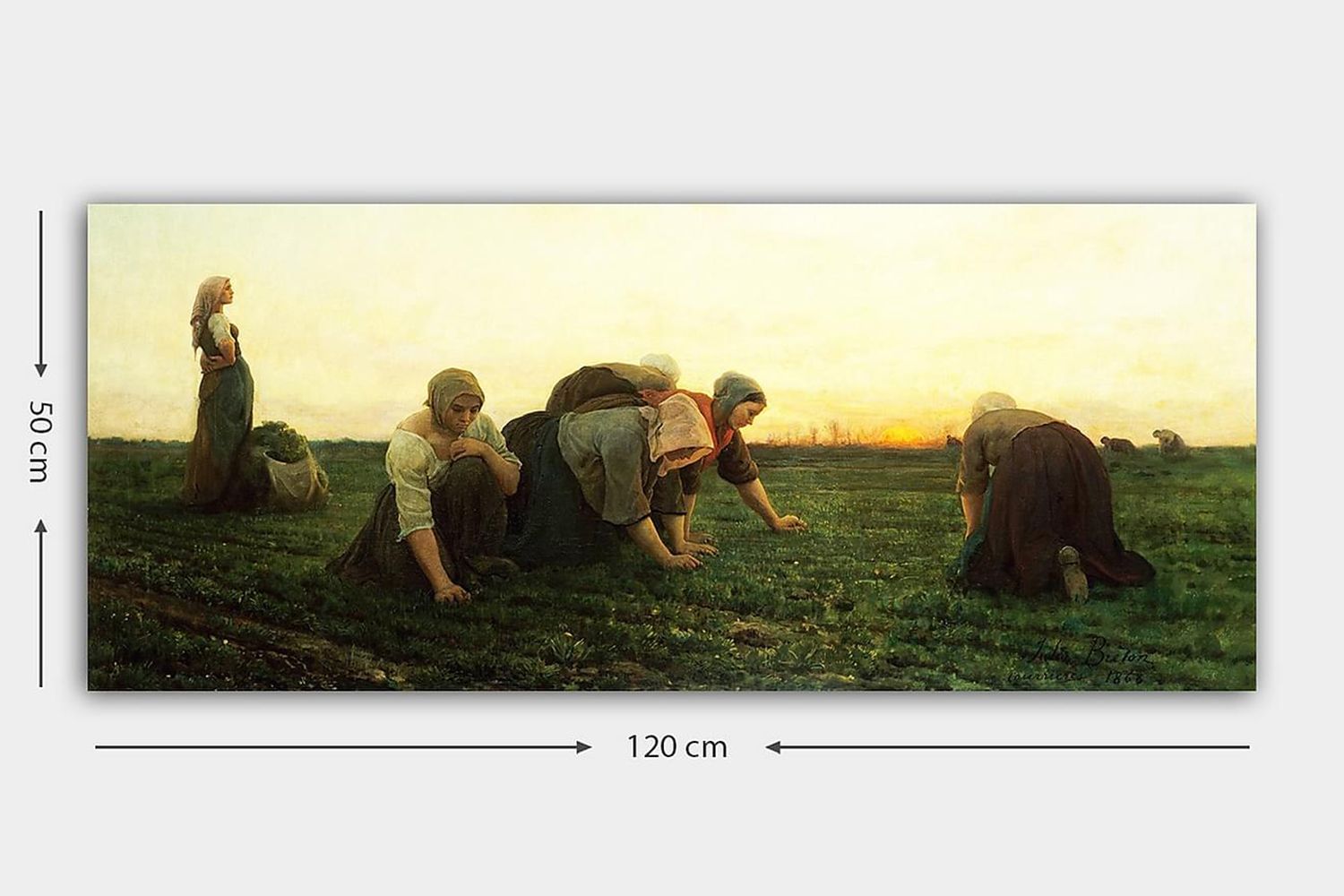 Canvasbilde YTY People Flerfarget - 120x50 cm - Innredning - Bilder & kunst - Lerretsbilder
