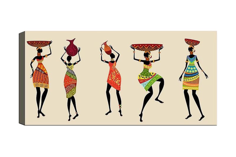 Canvasbilde YTY People Flerfarget - 120x50 cm - Innredning - Bilder & kunst - Lerretsbilder
