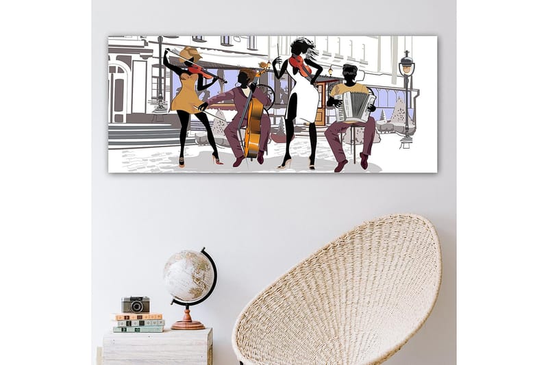 Canvasbilde YTY People Flerfarget - 120x50 cm - Innredning - Bilder & kunst - Lerretsbilder