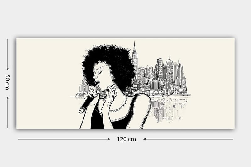 Canvasbilde YTY People Flerfarget - 120x50 cm - Innredning - Bilder & kunst - Lerretsbilder